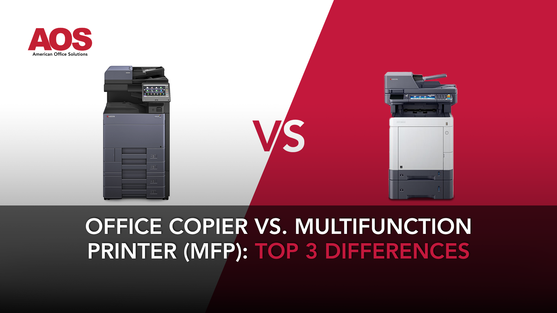 Office Copier vs. Multifunction Printer (MFP): Top 3 Differences
