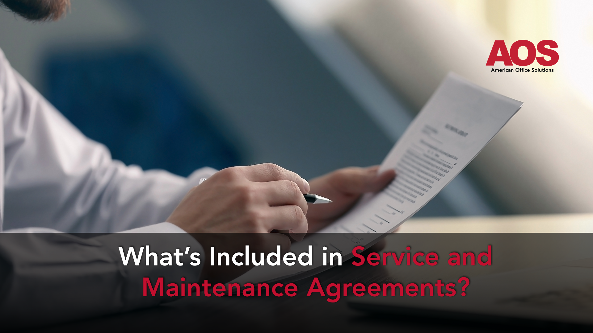 Whats Included in Service and Maintenance
