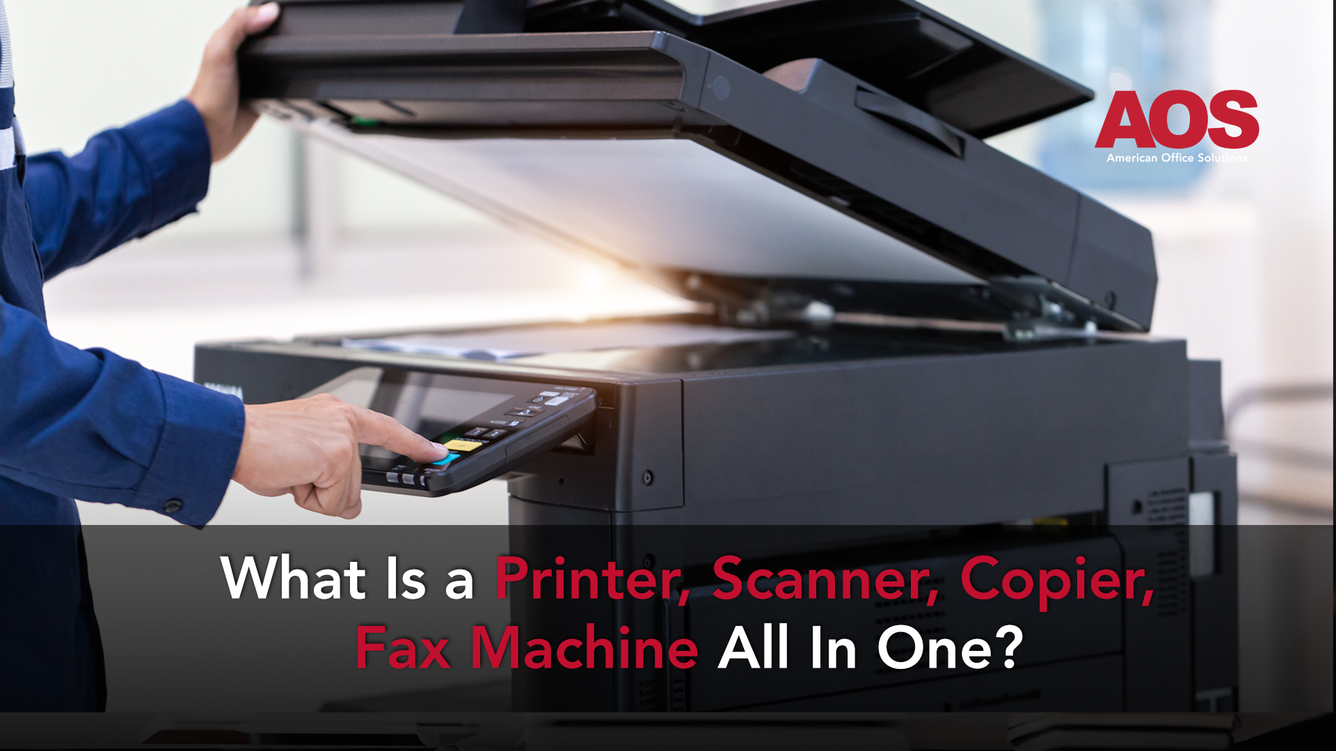 What Is A Printer, Scanner, Copier, Fax Machine All In One